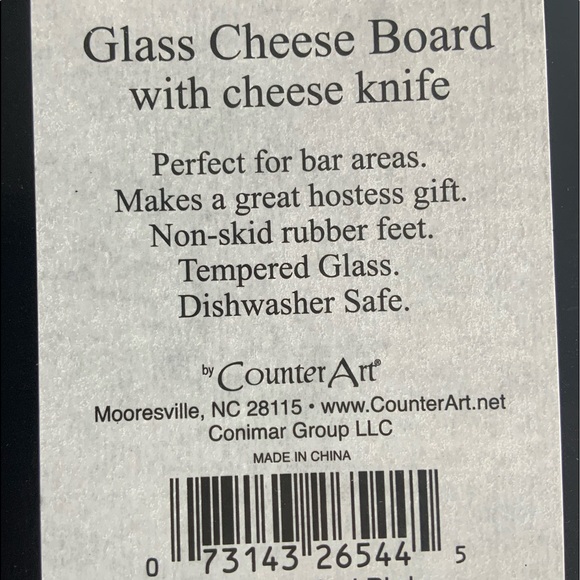 Pineapple Tropical Glass Cheese Board and Cheese Knife Set NEW CounterArt - Picture 7 of 7